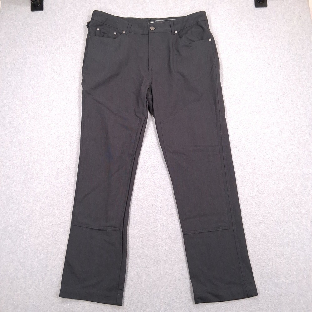 Woolly Longhaul Pants Mens 34x30 (35x29) Gray Merino Wool Double Knee Workwear